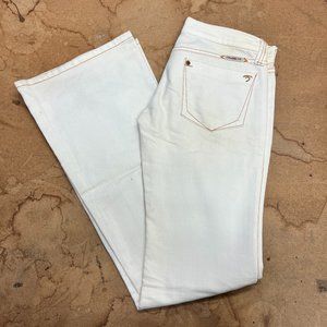 Frankie B. Low Rise Cream Bootcut Jeans Y2K - Size 4